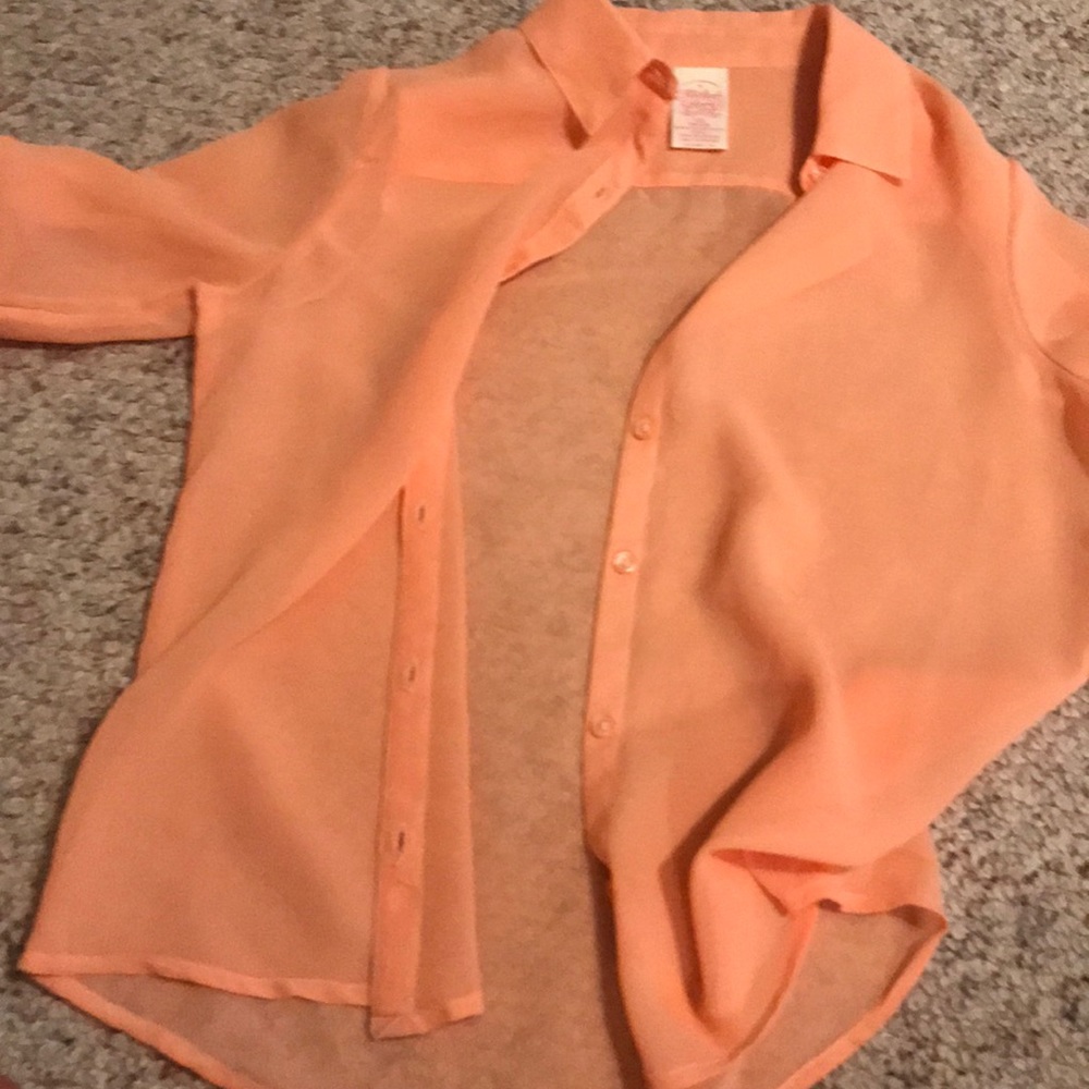 Faded glory button up blouse